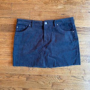 BDG corduroy grey mini skirt, large